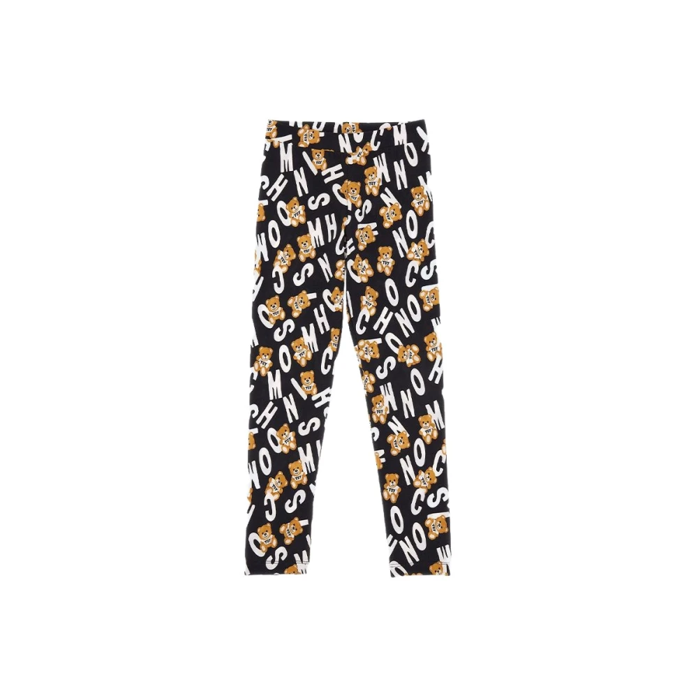 Moschino Logo Överallt Leggings Multicolor, Flicka