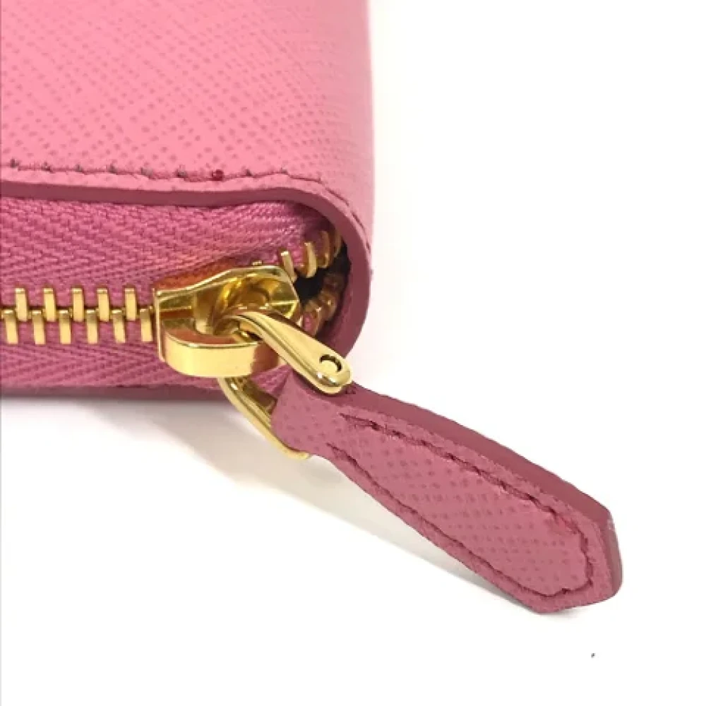 Prada Vintage Pre-owned Leather wallets Pink Dames