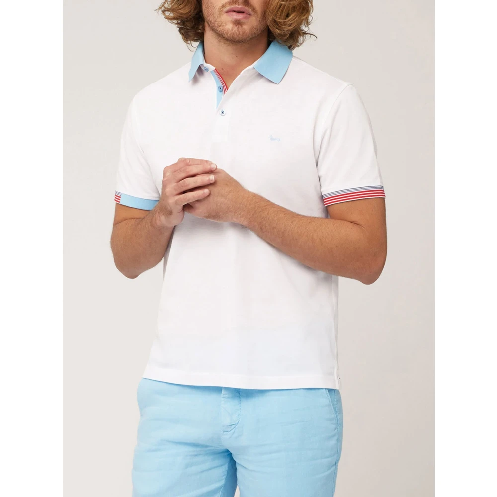 Harmont & Blaine Witte Katoenen Poloshirt White Heren