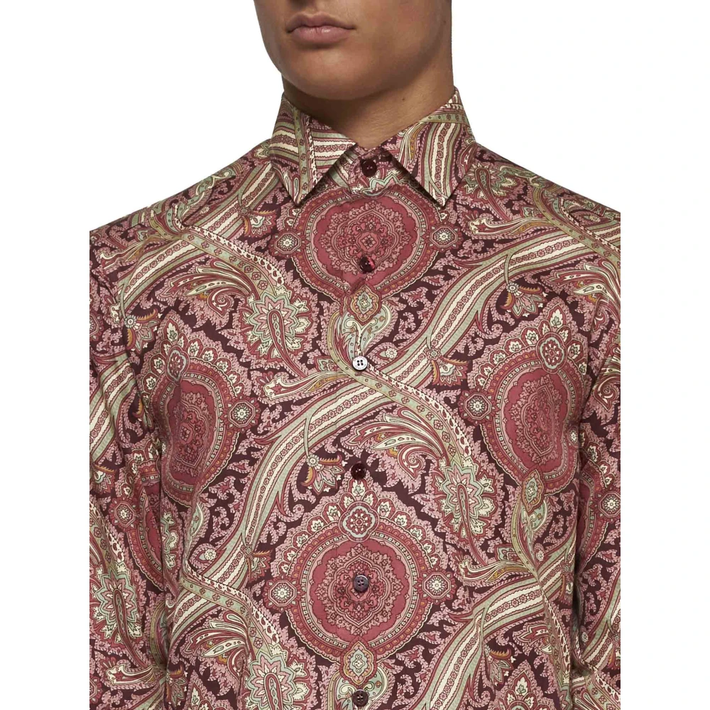 ETRO Stijlvolle Overhemden Collectie Red Heren