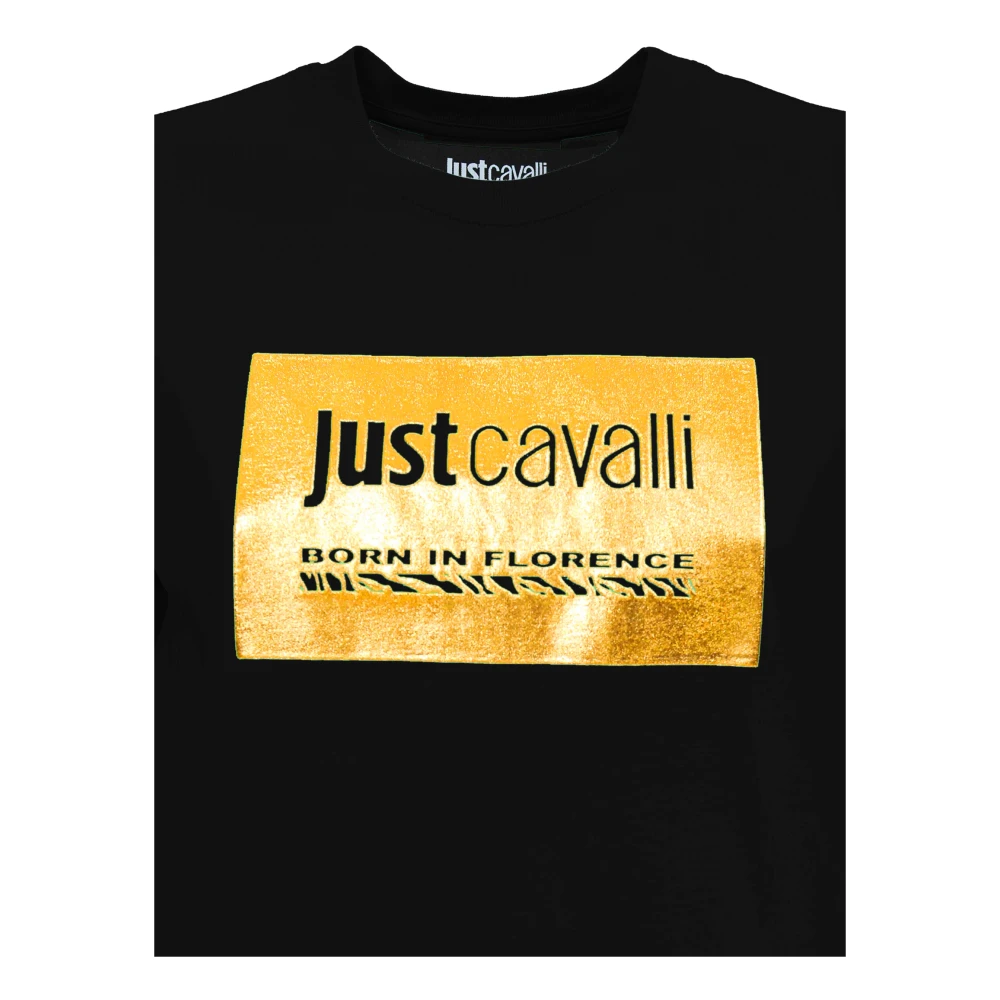 Just Cavalli T-shirts en Polos Black Dames