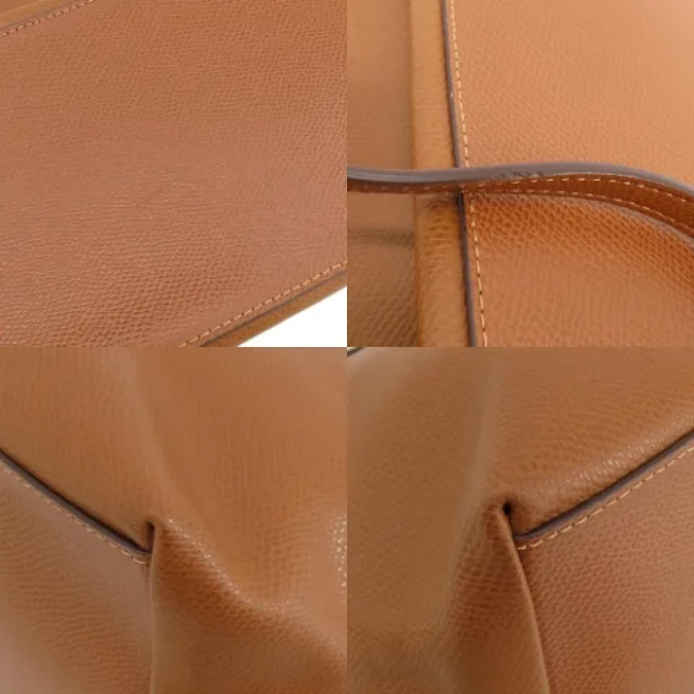 Coach Pre-owned Plastic shoulder-bags Brown Dames