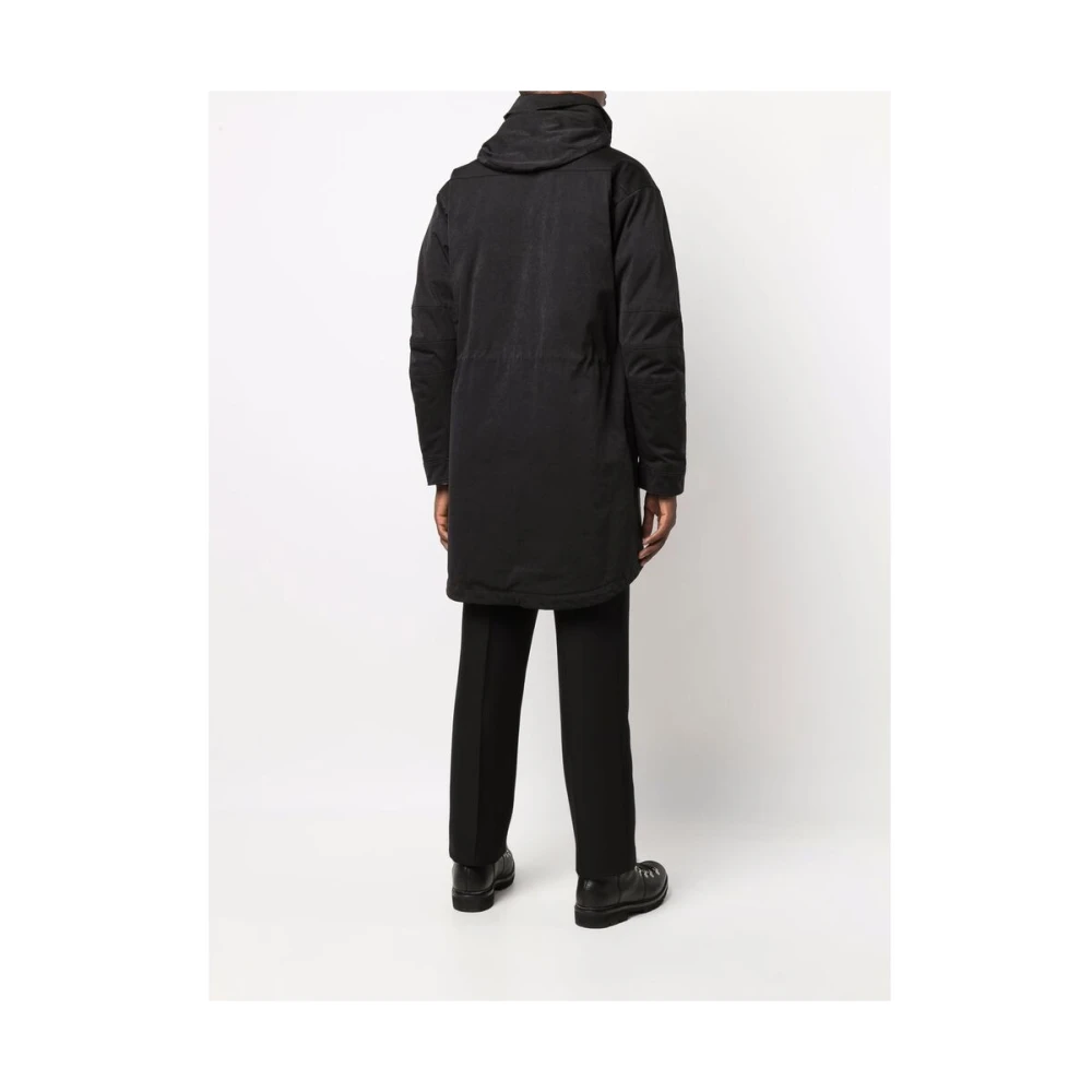 Ten C Zwarte Hoge Nek Donsjas Black Heren
