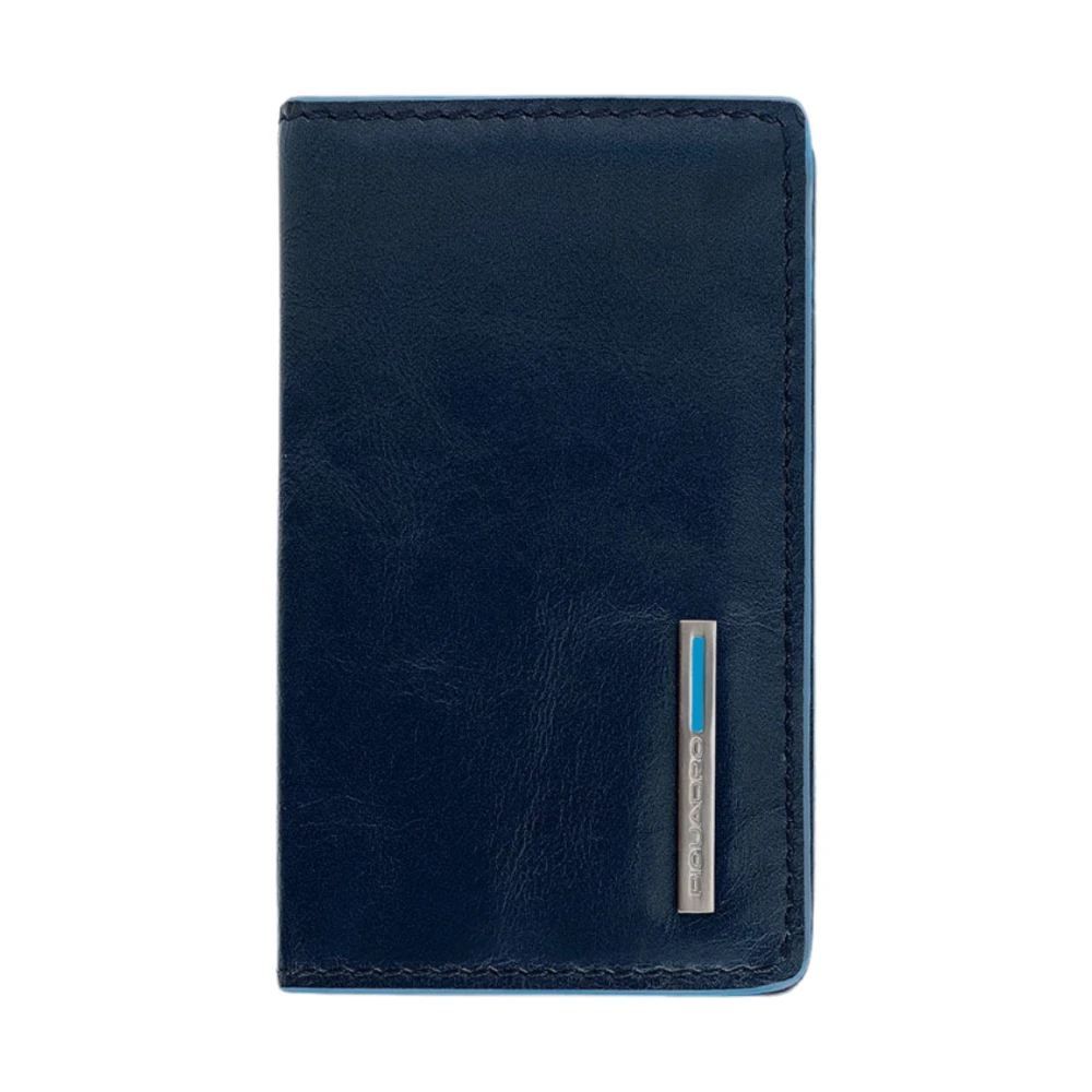 Piquadro Unisex Blue Compact Business Card Holder