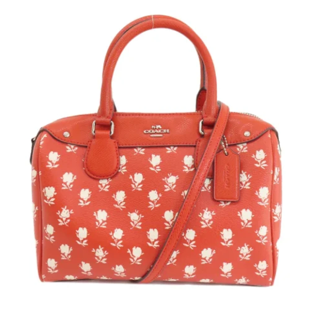 Coach Pre-owned Fabric handbags Red Dames