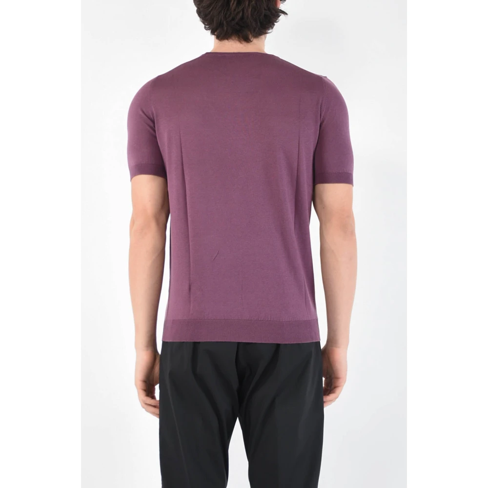 Tagliatore T-Shirts Purple Heren