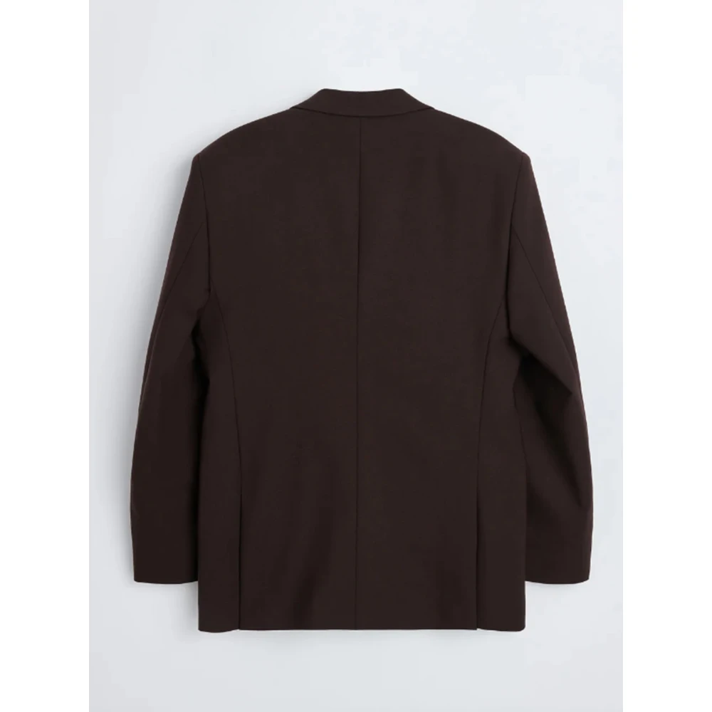 Sunflower Lichte Wol Single-Breasted Blazer (Bruin) Brown Heren