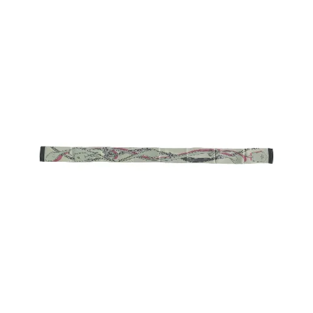 Louis Vuitton Vintage Pre-owned Fabric scarves Gray Dames