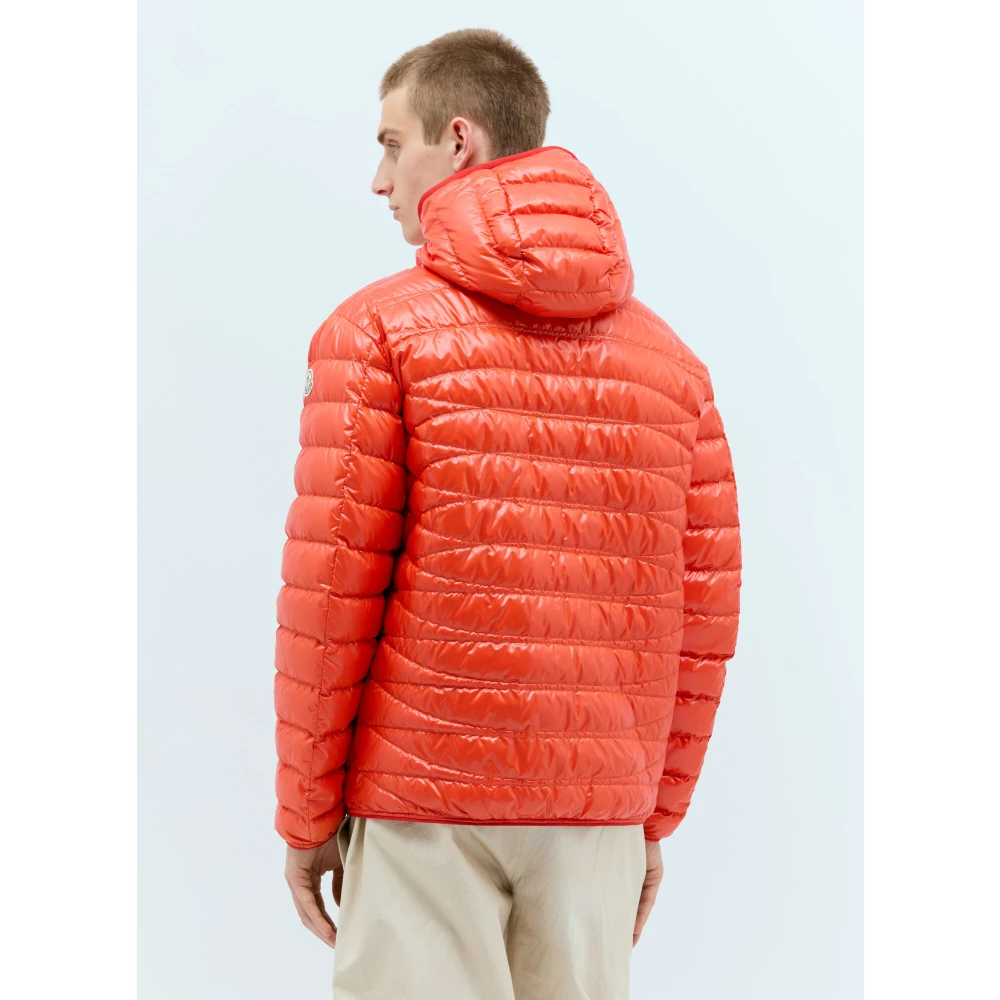 Moncler Lichtgewicht Gewatteerde Donsjas Orange Heren