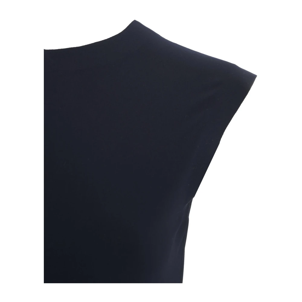 Norma Kamali Blauwe Mouwloze Jumpsuit Damesmode Blue Dames