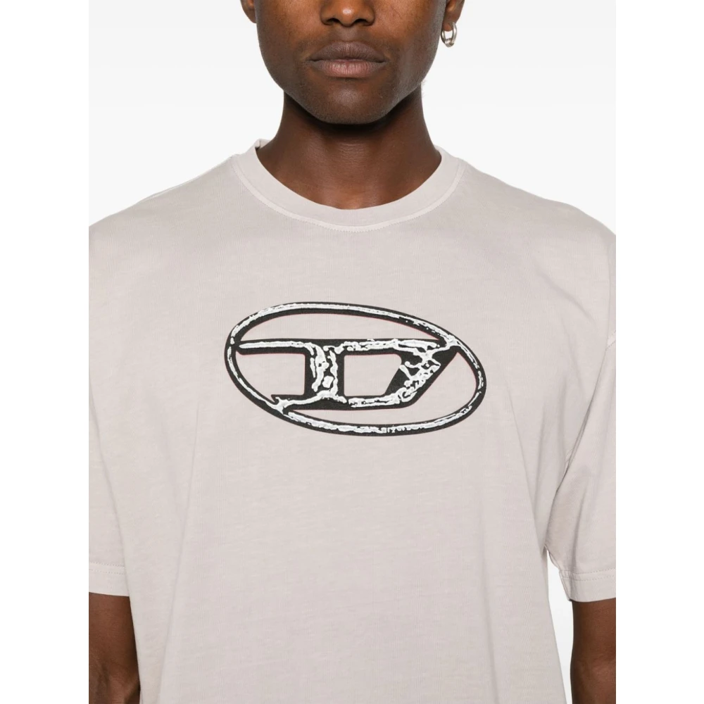 Diesel T-Jay T-Shirts Stijlvolle Collectie Beige Heren