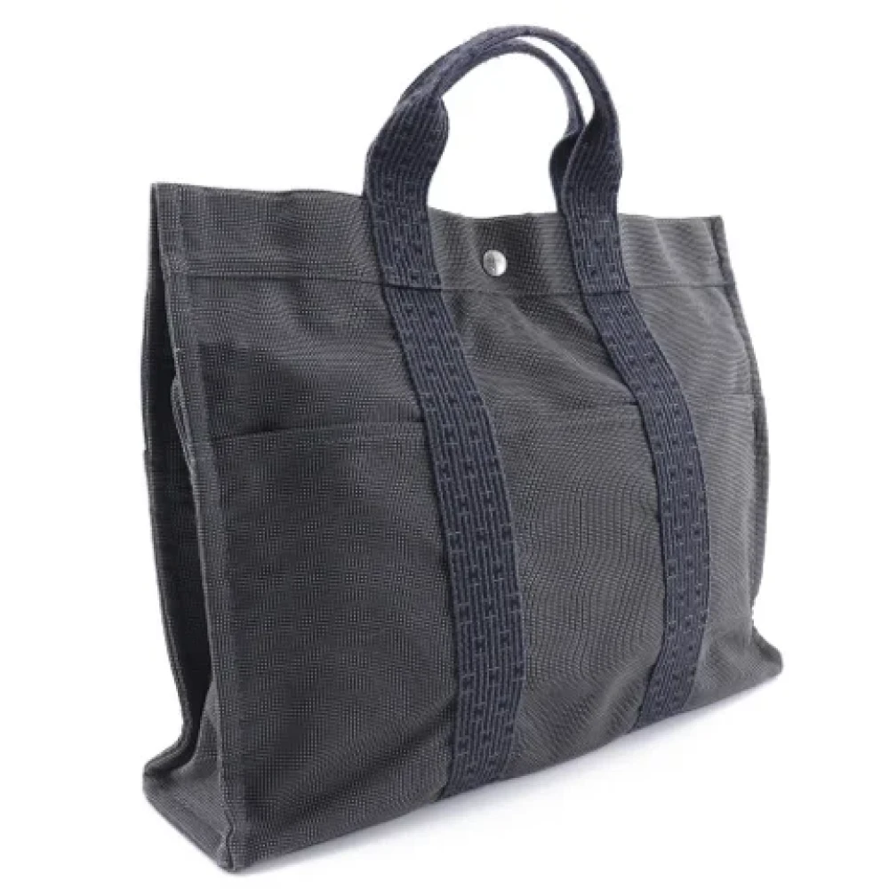 Hermès Vintage Pre-owned Canvas handbags Black Dames