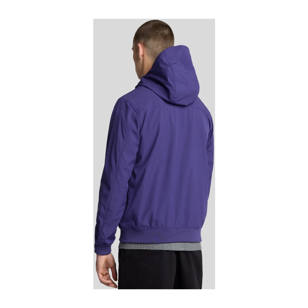 Lyle & Scott Jassen Mesh Achter Softshell Jas Purple Heren