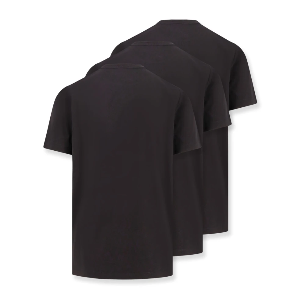 Moncler Organisch Katoen Logo Patch T-shirt Black Heren