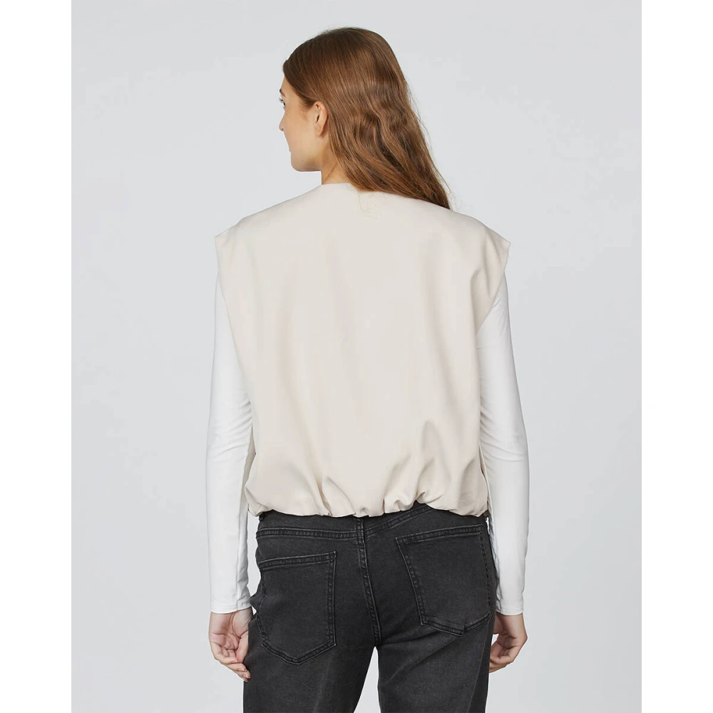 Sisters Point Stijlvolle Vest Garwin-Ve Beige Dames