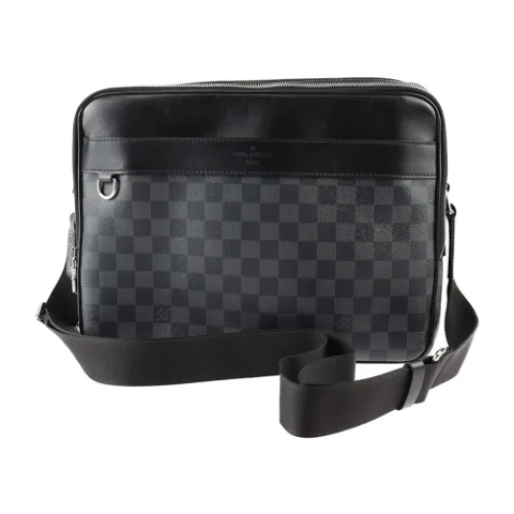 Louis Vuitton Vintage Pre-owned Canvas shoulder-bags Black Dames