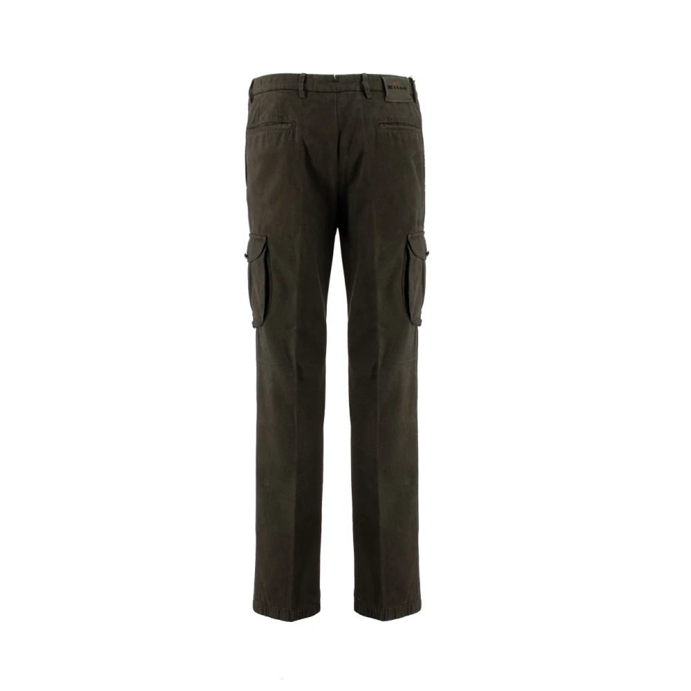 Kiton Straight Trousers Brown Heren