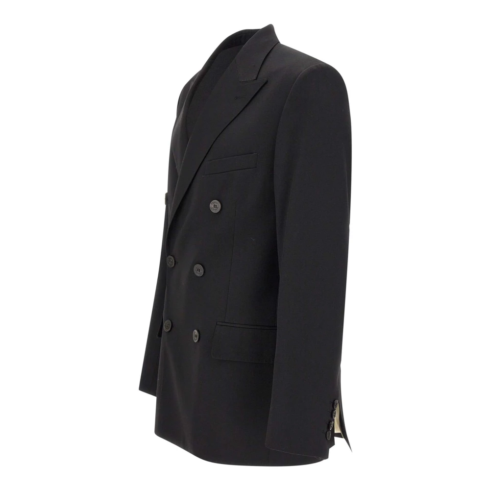 Golden Goose Zwarte Wol Dave Blazer Jas Black Heren