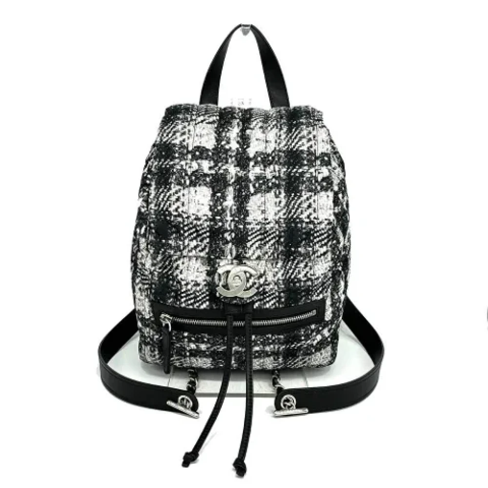 Chanel Vintage Pre-owned Nylon shoulder-bags Black Dames