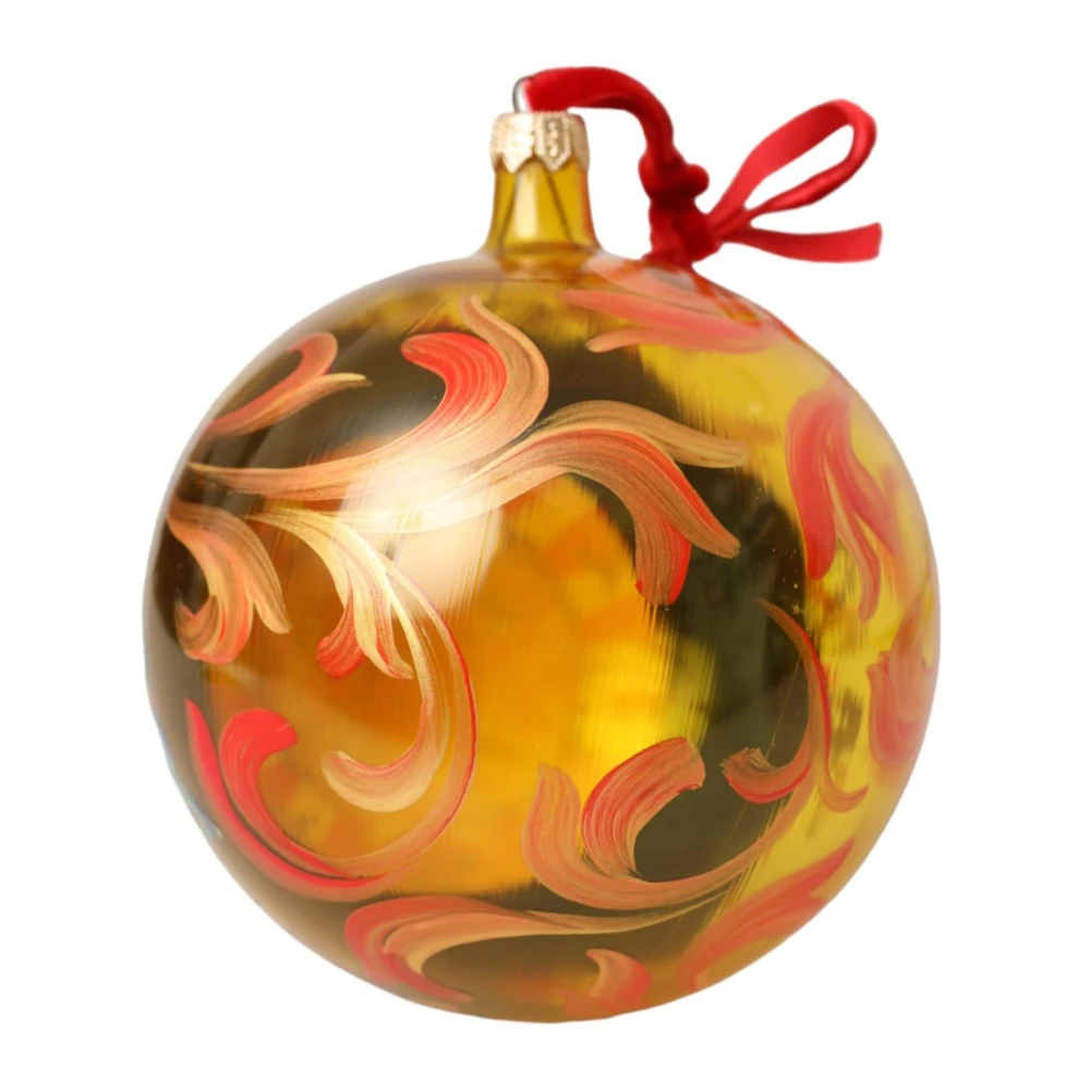 Dolce & Gabbana Goudkleurige Kerstbal Ornament Multicolor Dames