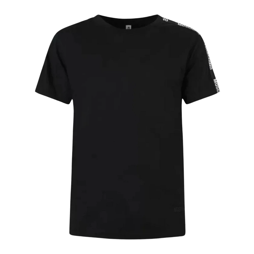 Moschino Heren T-shirt Lente Zomer Collectie 100% Katoen Black Heren