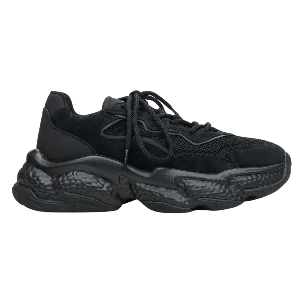 Estro Chunky Platform Low-Top Sneakers Black, Dam