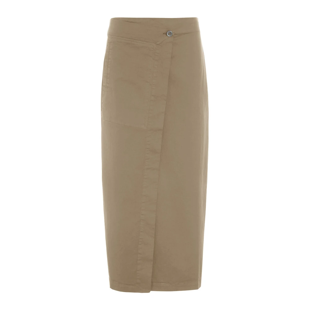 Bitte Kai Rand Wikkelskirt Nutmeg Beige Brown Dames