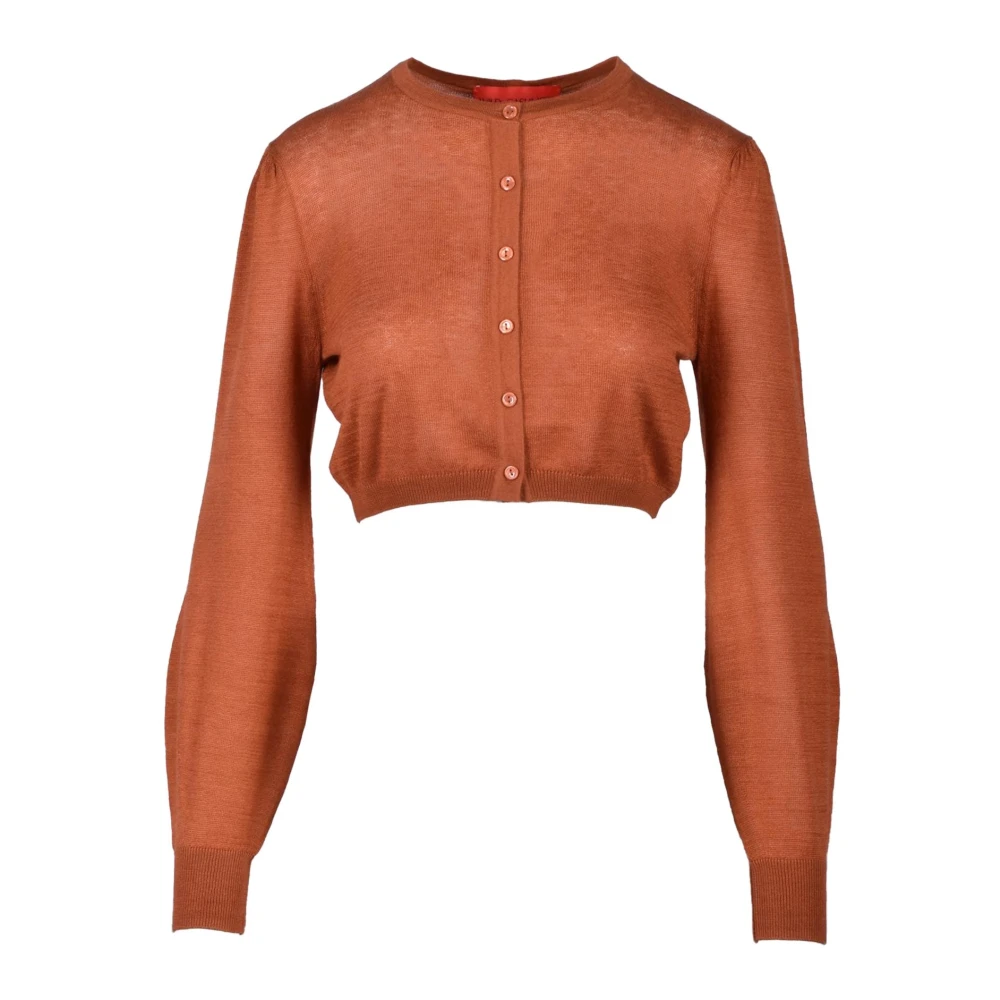Wild Cashmere Luxe Cashmere Zijden Vest Brown Dames
