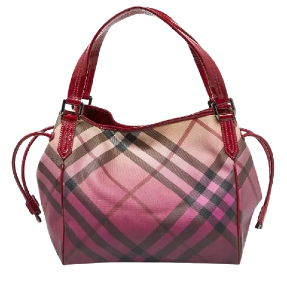 Burberry Vintage Pre-owned Leather totes Red Dames