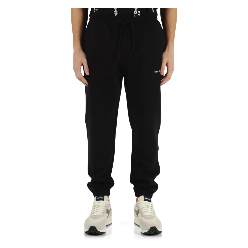 Calvin Klein Jeans Katoenen sweatpants met logo Black Heren