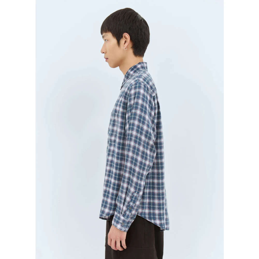 Stüssy Klassiek Geruit Overhemd Lichtgewicht Weefsel Blue Heren