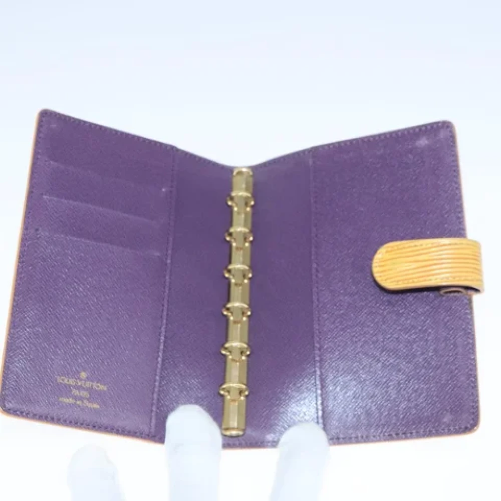 Louis Vuitton Vintage Pre-owned Leather home-office Yellow Dames
