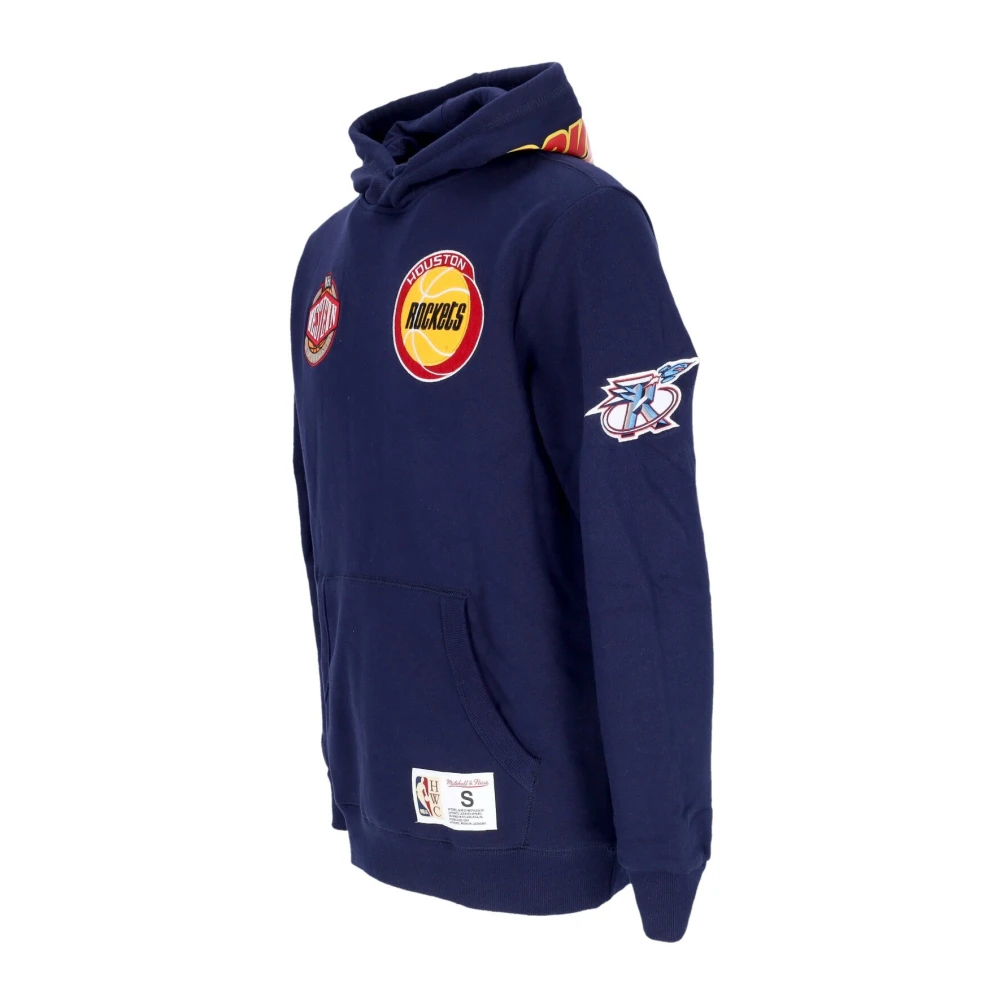 Mitchell & Ness Houston Rockets Fleece Hoodie Navy Blue Heren