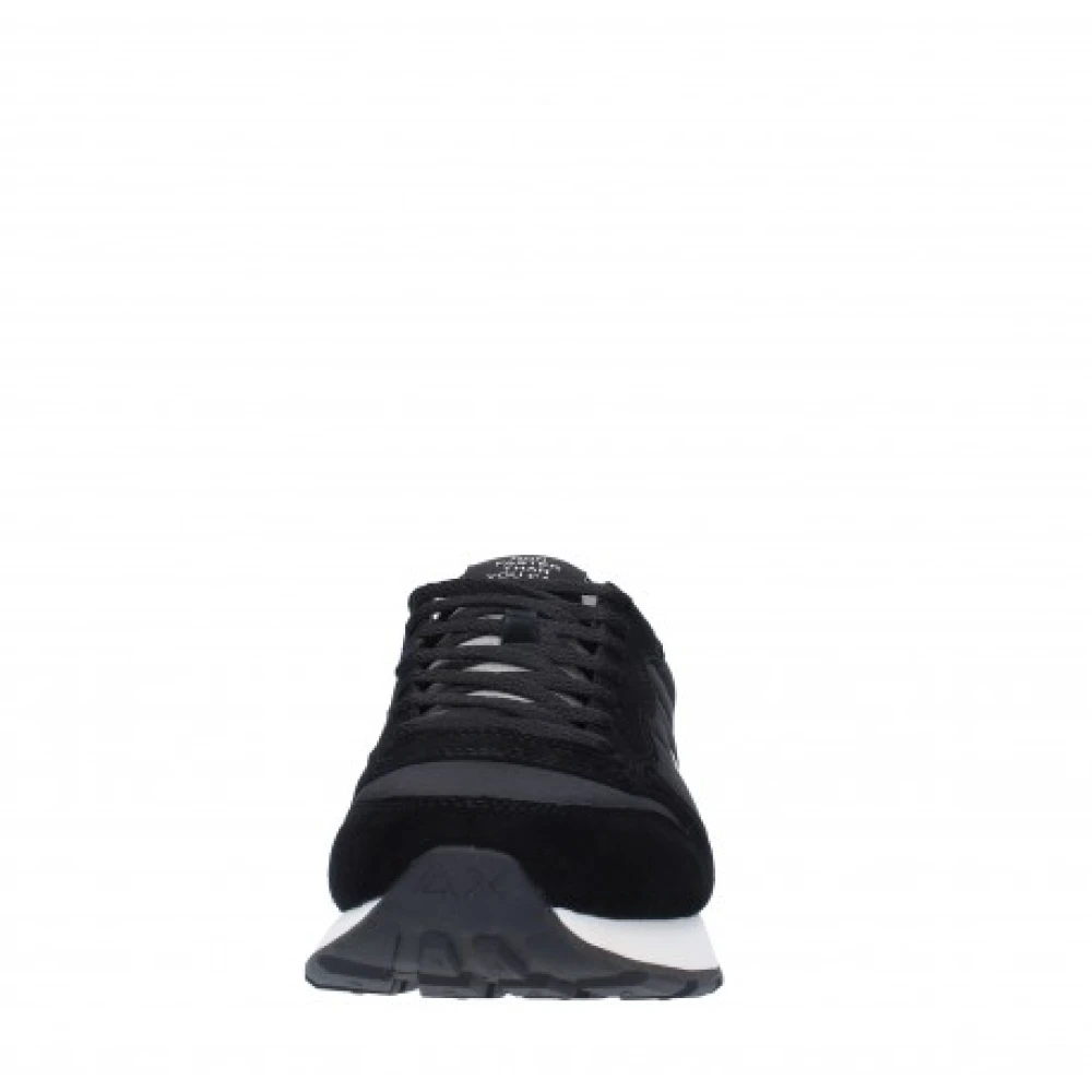 Sun68 Zwarte Sneakers Tom Solid Nylon Black Heren