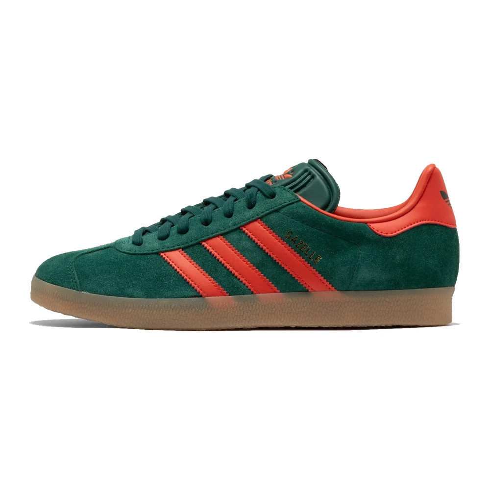 Adidas Klassiska Gazelle Sneakers, Collegiate Green & Preloved Red Green, Herr