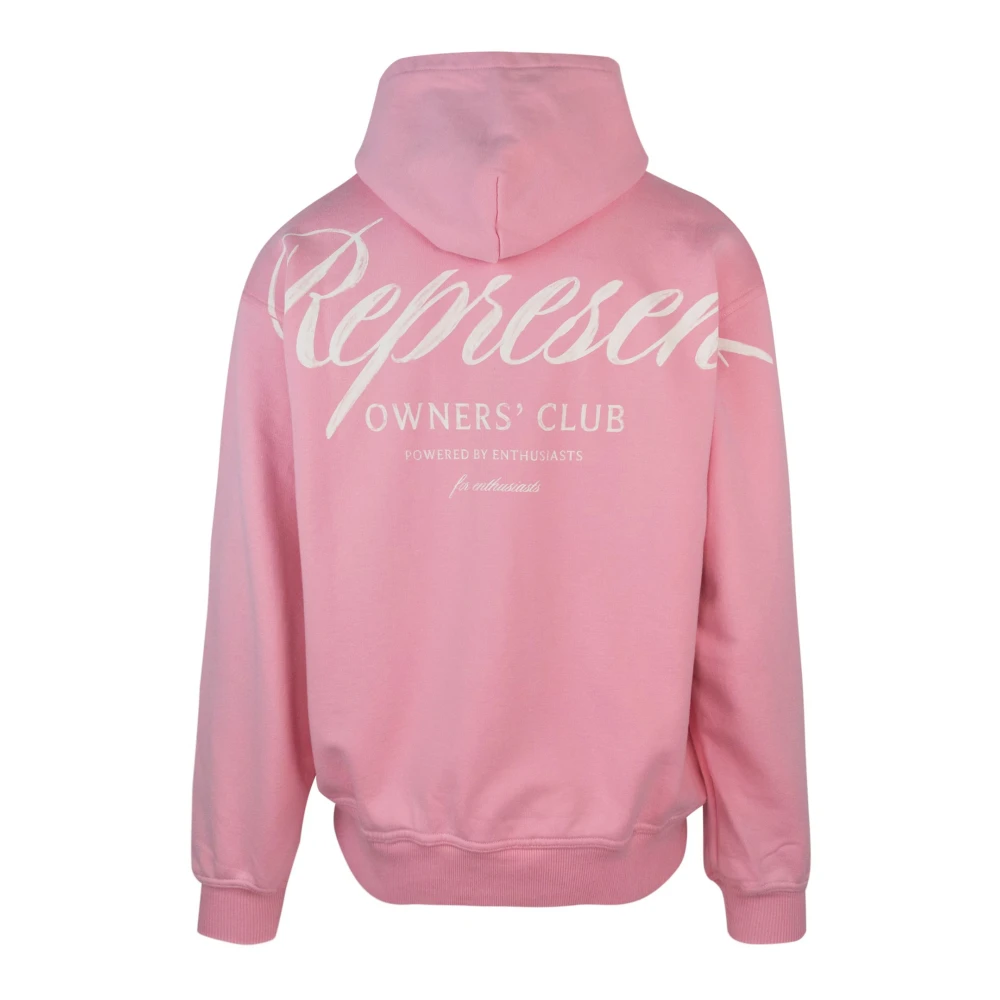 Represent Roze Hoodie Oversized met Knopen Cobrax Pink Heren
