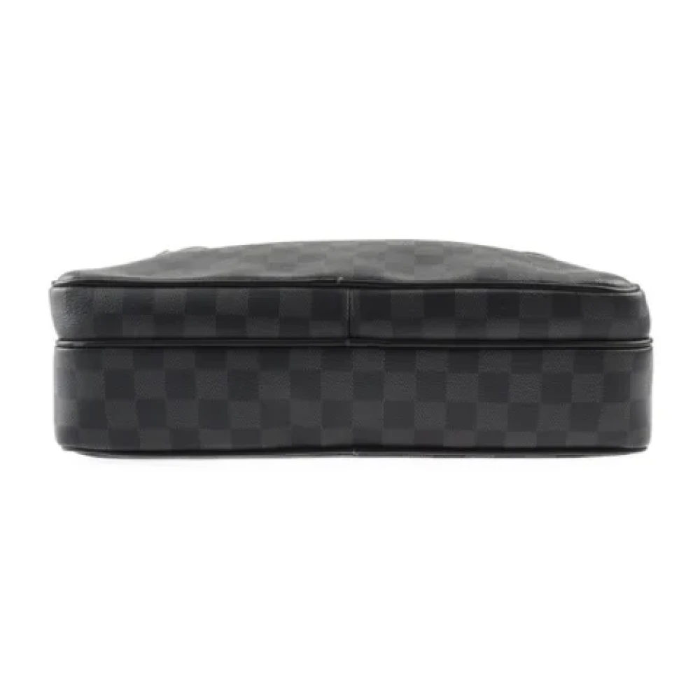 Louis Vuitton Vintage Pre-owned Canvas shoulder-bags Black Dames