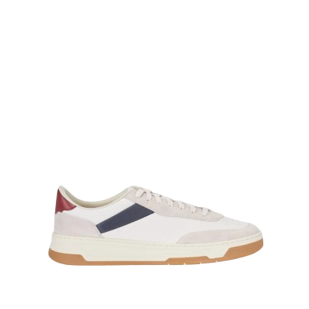 Hugo Men's White Leather Trainers With Reinforced Heel - Sneakers - 9 Uk - Shoes