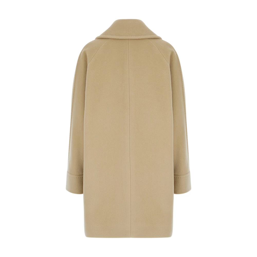 Tagliatore Dubbelbreasted korte jas beige Dames