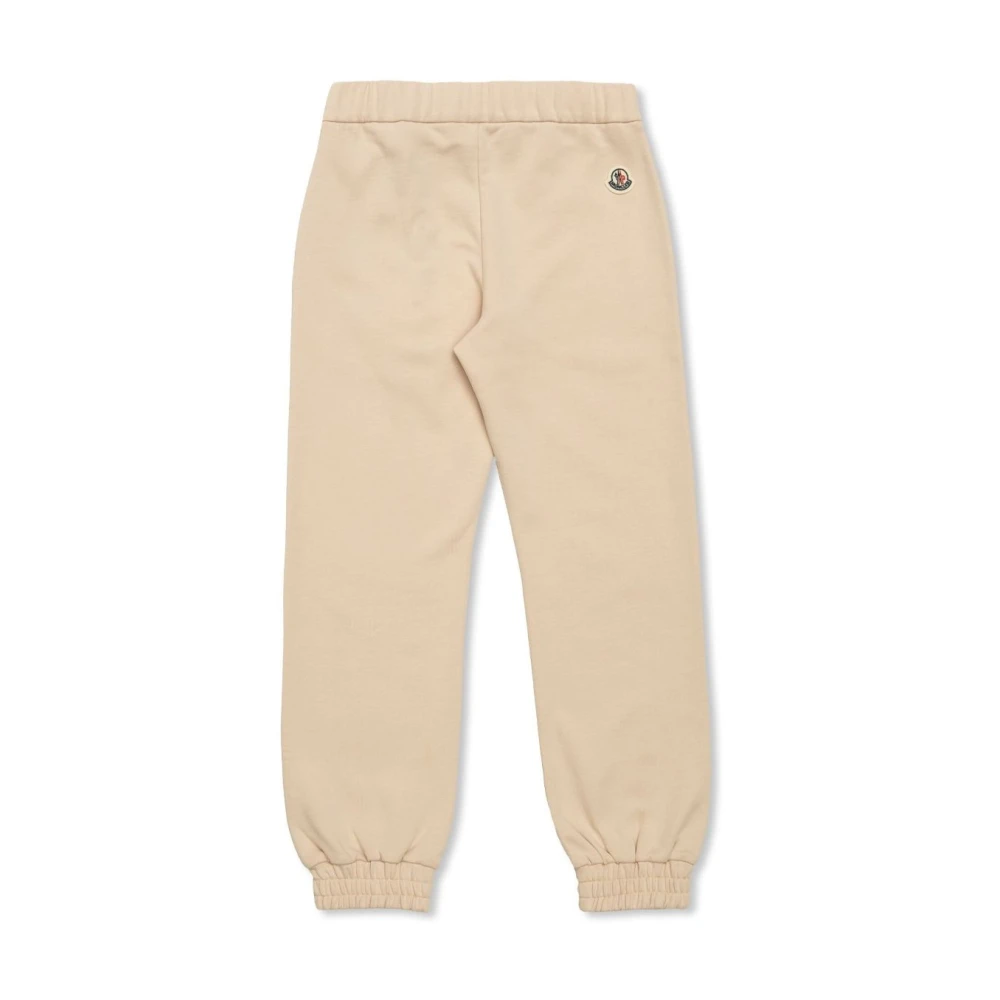 Moncler Beige Sweatpants, Unisex, 10 Y, Kids Joggers For Active Playtime