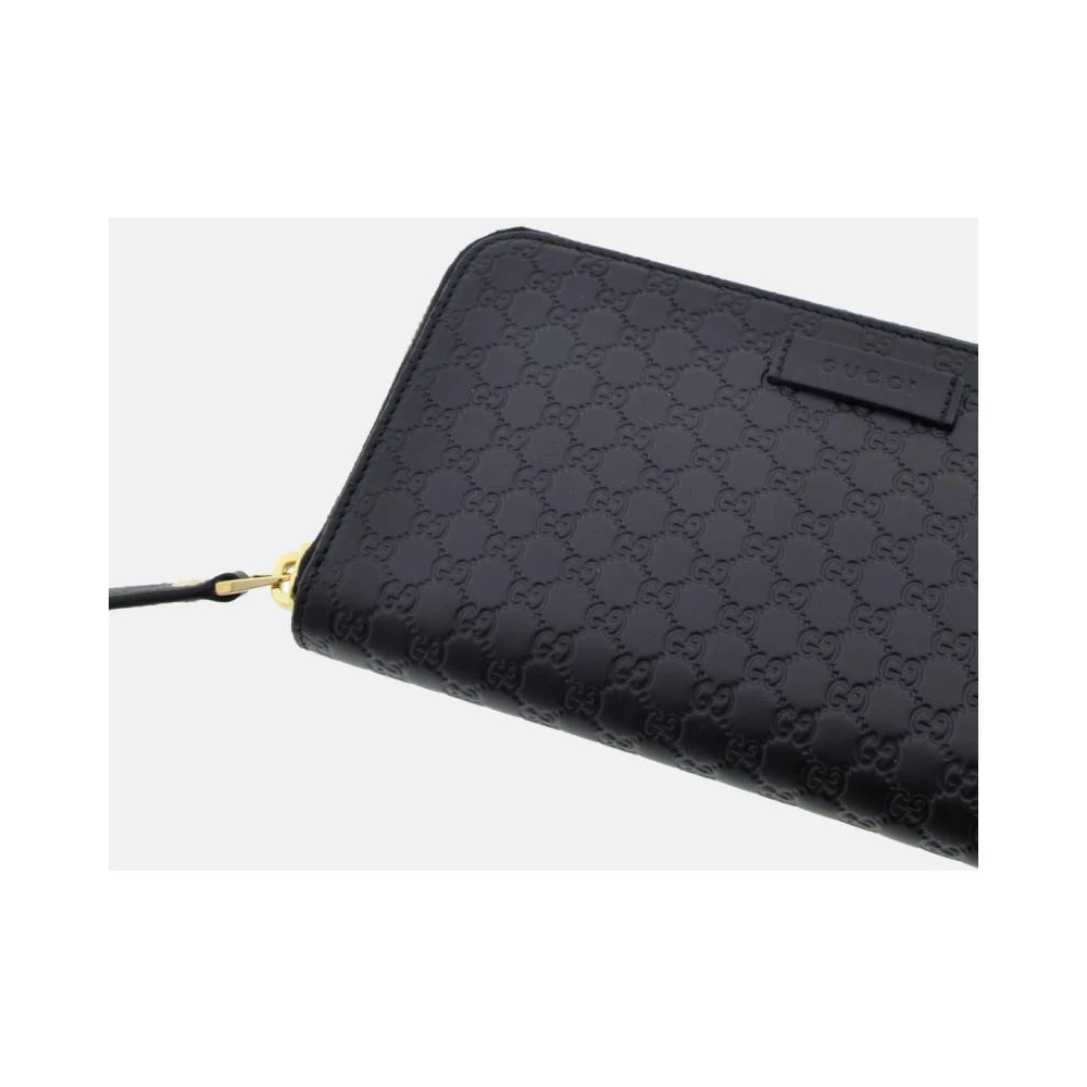 Gucci Zwarte Micro sima Portemonnee in Zwart Black Dames