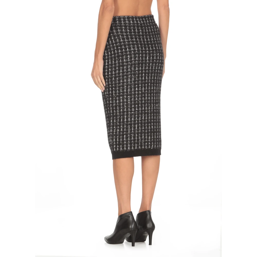D.Exterior Zwarte Pailletten Rok Black Dames