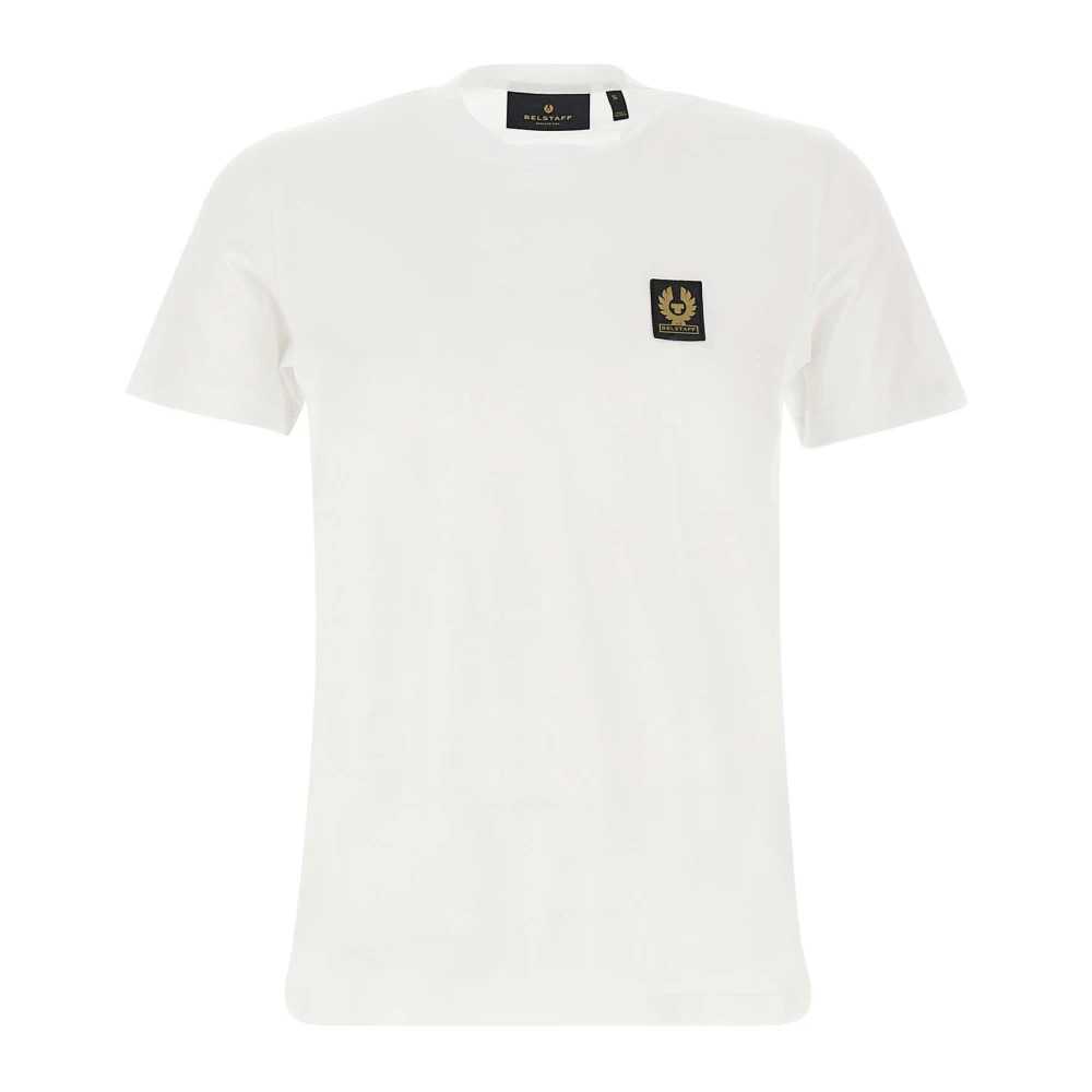 Belstaff Wit Katoenen T-Shirt met Phoenix Logo White Heren