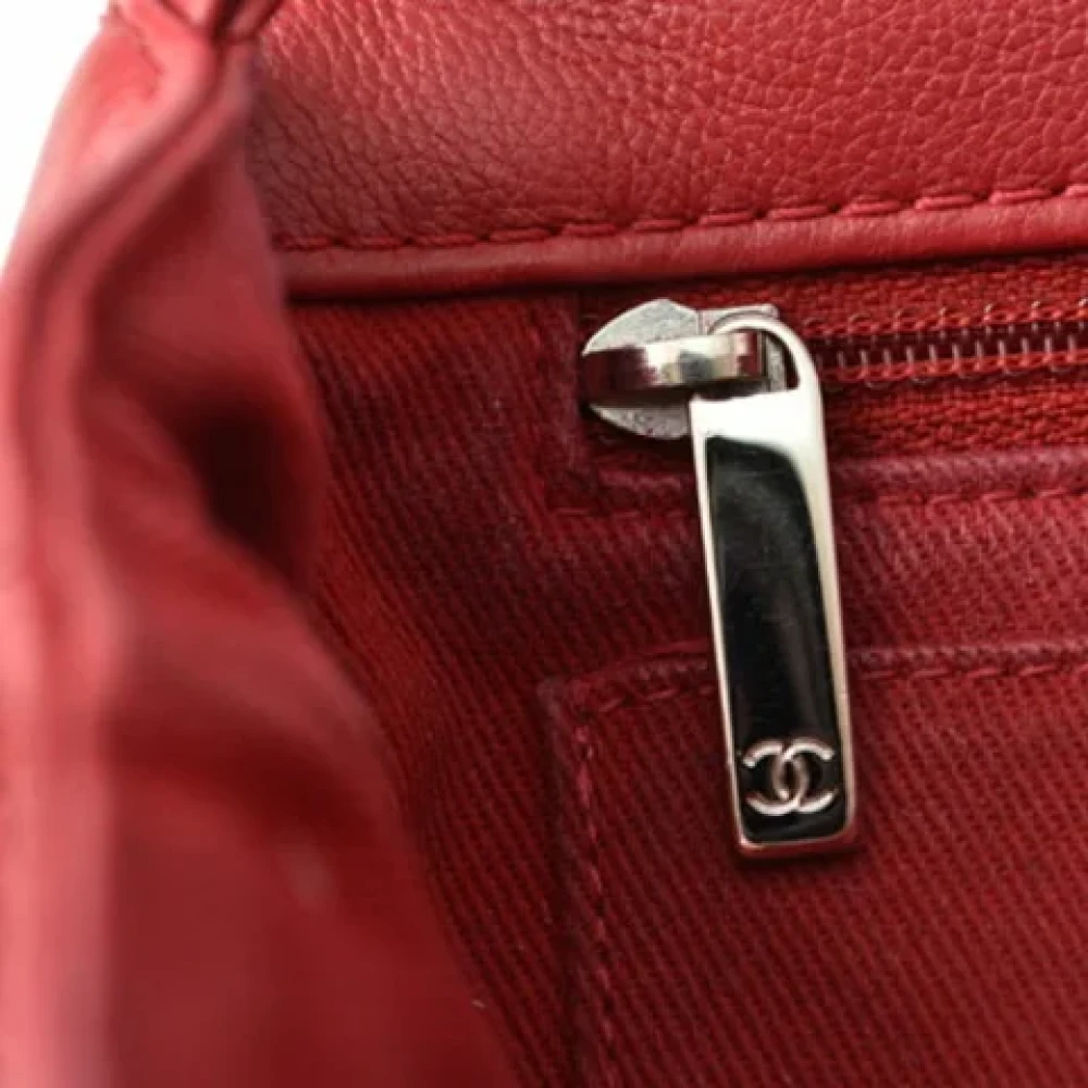 Chanel Vintage Pre-owned Leather shoulder-bags Red Dames