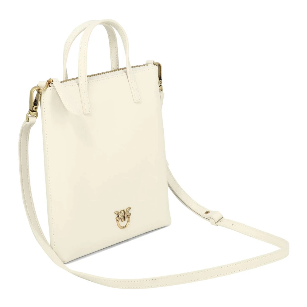 pinko Mini Shopper Tas Beige Dames