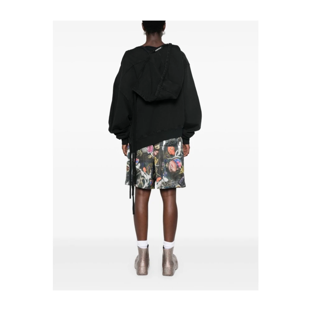 Ottolinger Zwarte Sweater met Deconstructed Design Black Dames