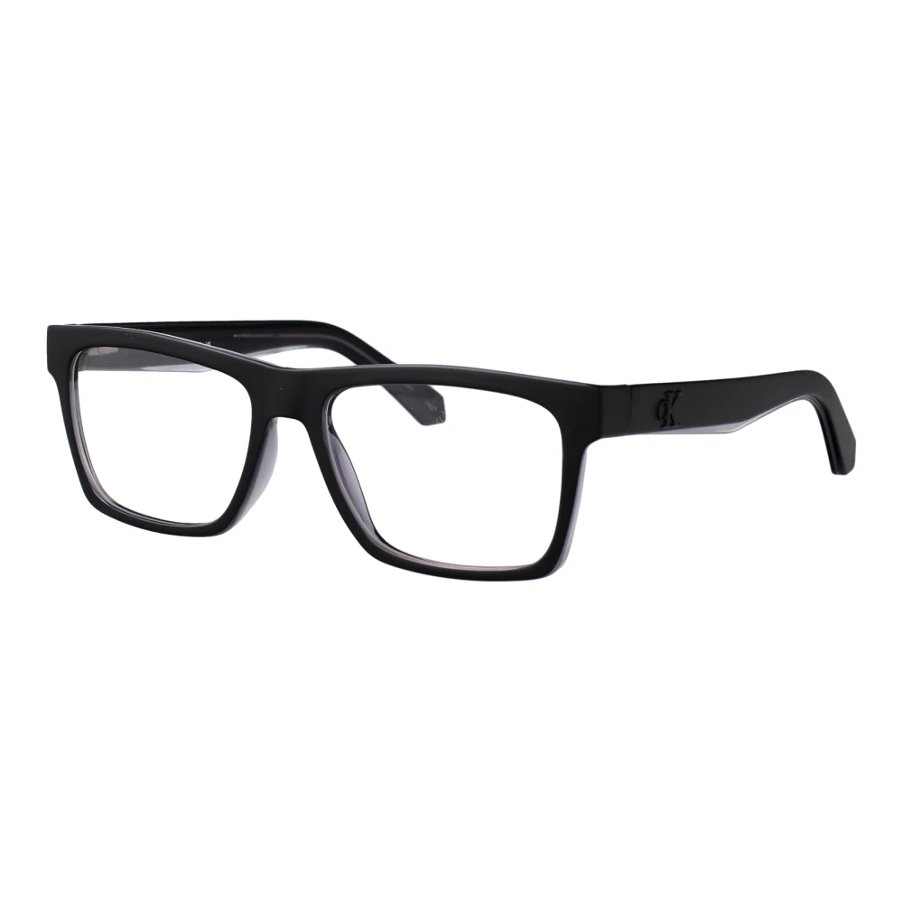 Calvin Klein Jeans Men's Black Glasses, 55 Mm, Stylish Optical Ckj24617 Eyewear Collection