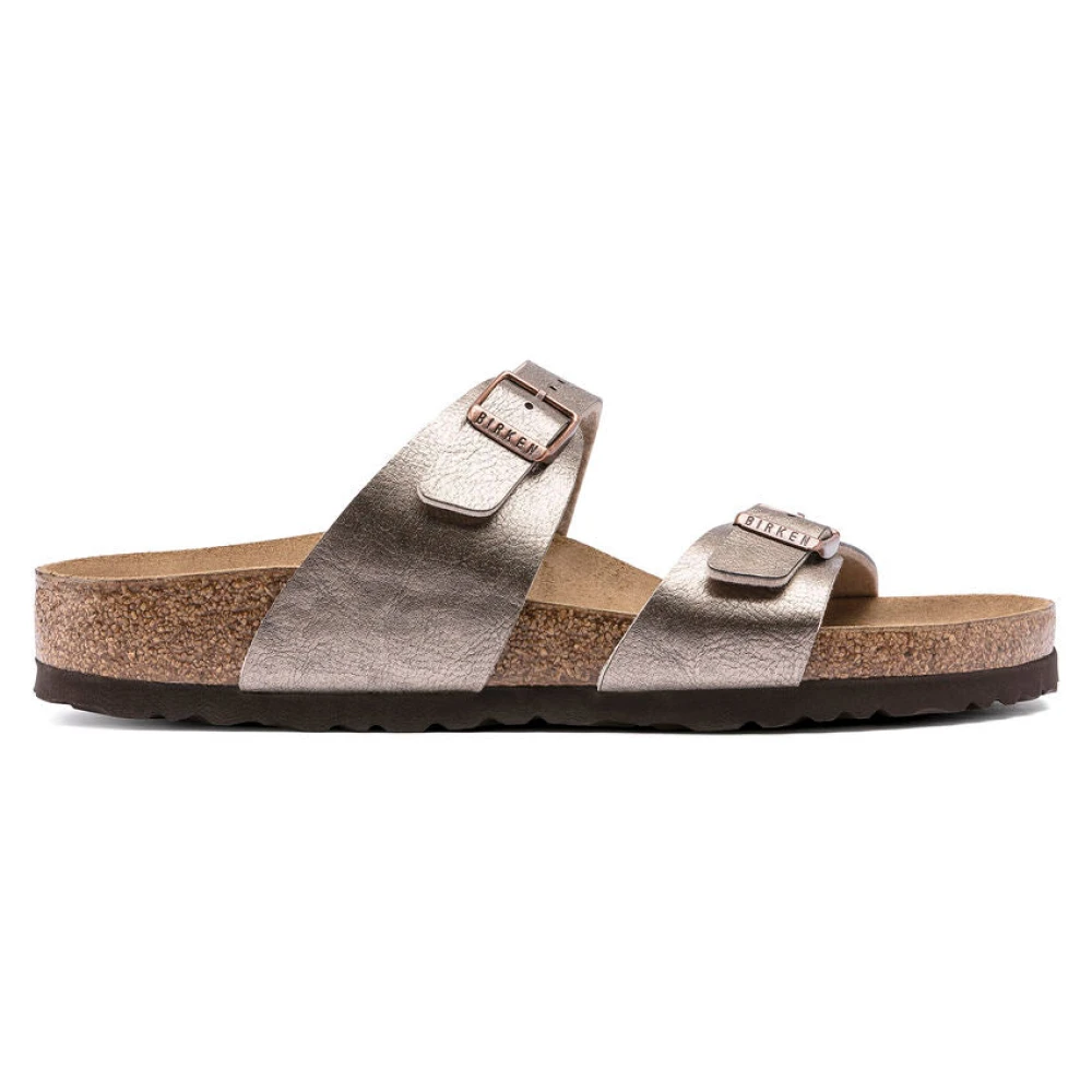 Birkenstock Women's Beige Sydney Sliders - Sliders - 5 Uk - Shoes