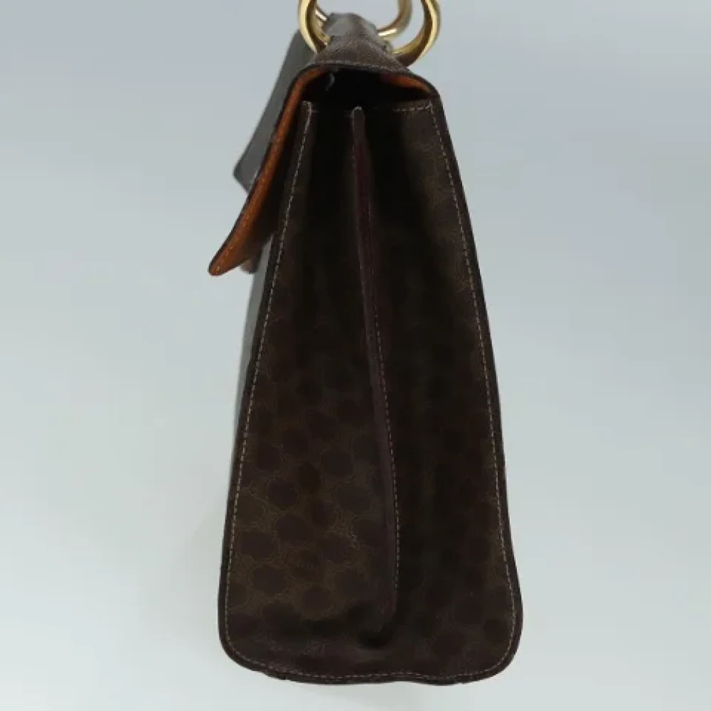 Celine Vintage Pre-owned Canvas handbags Brown Dames