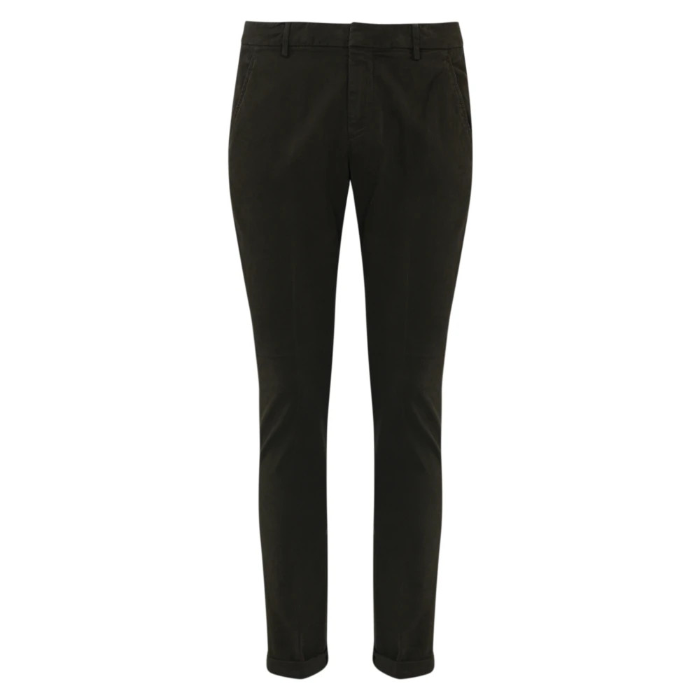 Dondup Bruine Katoenen Stretch Slim Fit Broek Brown Heren
